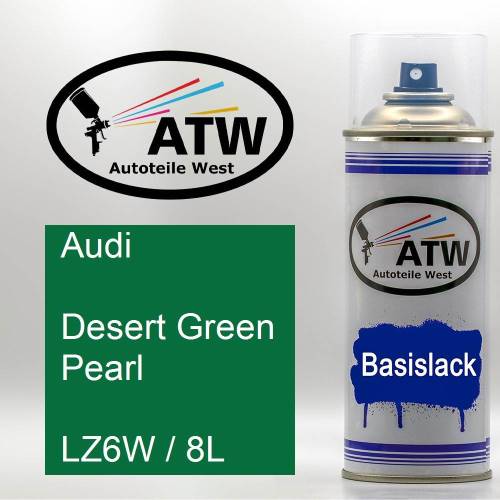 Audi, Desert Green Pearl, LZ6W / 8L: 400ml Sprühdose, von ATW Autoteile West.